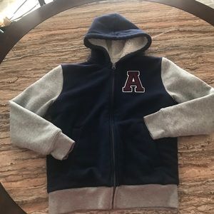 Children’s Place Fleece Hoodie Varsity Look Jacket
